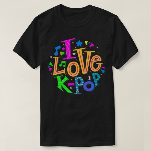 I Liebe KPop T-Shirt (Design vorne)