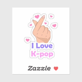I Liebe Kpop Vinyl Sticker