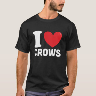 I Liebe Krähen, Bestes Crow-Liebesgeschenk T-Shirt
