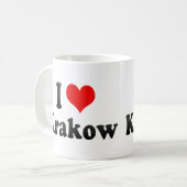 I Liebe Krakau, Polen Kaffeetasse (Vorderseite Links)