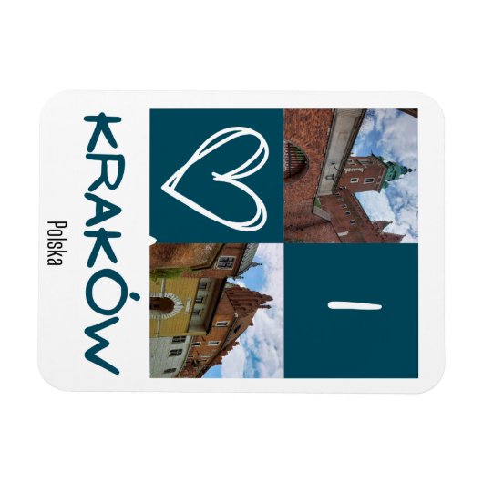 I Liebe Krakow Magnet (Horizontal)