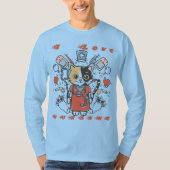 I Liebe Krankenpflege - Katzenpflege T-Shirt (Vorderseite)