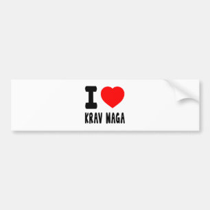I Liebe Krav Maga Autoaufkleber