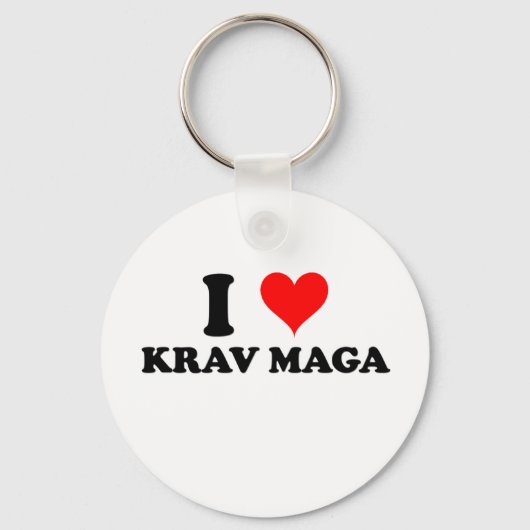 I Liebe Krav Maga Schlüsselanhänger (Vorderseite)