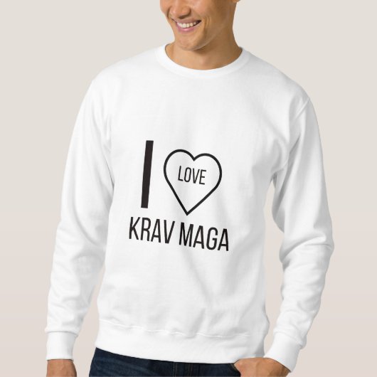 I LIEBE KRAV MAGA SWEATSHIRT (Vorderseite)