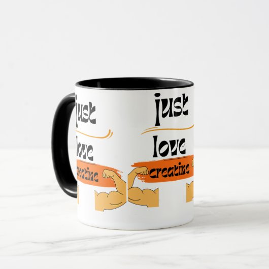 I Liebe Kreatin Tasse (Vorderseite Links)