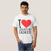 I Liebe kreative Spiele T-Shirt (Vorne ganz)