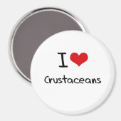 I Liebe Krebstiere Magnet (Vorderseite/Rückseite)