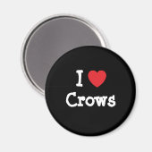 I Liebe Kreuzen Herzfrequenz personalisiert Magnet (Vorderseite/Rückseite)