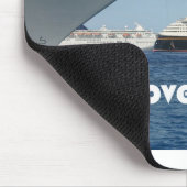 I Liebe-Kreuzen Mousepad (Ecke)