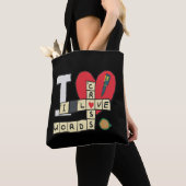 I Liebe Kreuzworträtsel Tasche (Von Nahem)