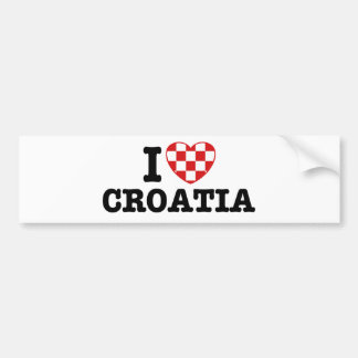 I Liebe Kroatien Autoaufkleber