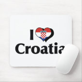 I Liebe Kroatien Flagge Mousepad (Mit Mouse)