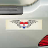 I Liebe Kroatien - Flügel Autoaufkleber (Auf Auto)