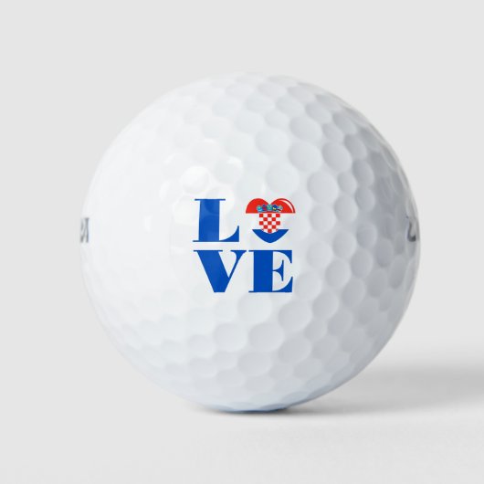 I Liebe Kroatien Golfball (Vorderseite)