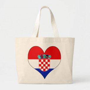 I Liebe Kroatien Jumbo Stoffbeutel