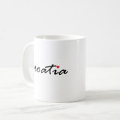 I Liebe Kroatien Kaffeetasse (Vorderseite Links)