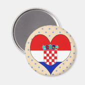 I Liebe Kroatien Magnet (Vorderseite/Rückseite)