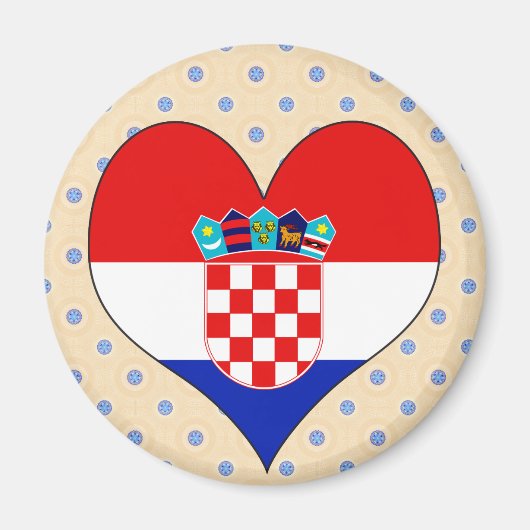 I Liebe Kroatien Magnet (Vorne)