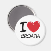 I Liebe Kroatien Magnet (Vorderseite/Rückseite)