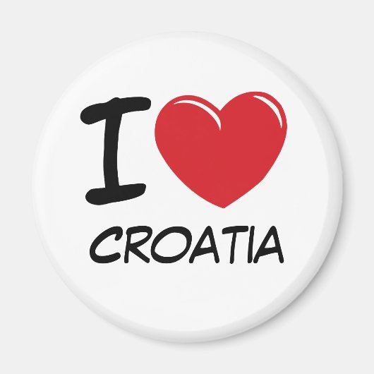 I Liebe Kroatien Magnet (Vorne)