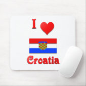 I Liebe Kroatien Mousepad (Mit Mouse)