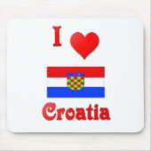I Liebe Kroatien Mousepad (Vorne)