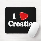 I Liebe Kroatien Mousepad (Mit Mouse)