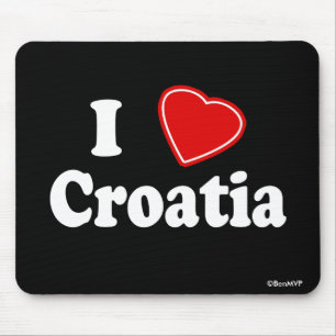 I Liebe Kroatien Mousepad