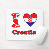 I Liebe Kroatien Mousepad (Mit Mouse)