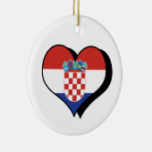 I Liebe Kroatien Ornament (Rechts)