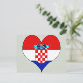 I Liebe Kroatien Postkarte (Stehend Vorderseite)