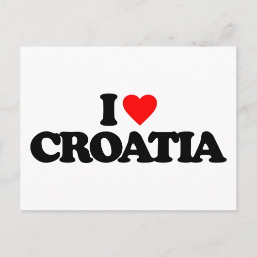 I LIEBE KROATIEN POSTKARTE (Vorderseite)