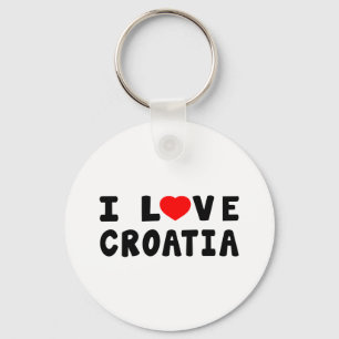 I Liebe Kroatien Schlüsselanhänger