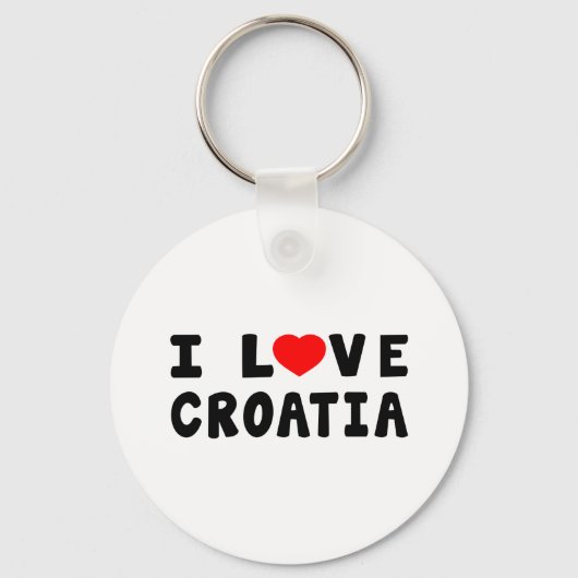 I Liebe Kroatien Schlüsselanhänger (Vorderseite)