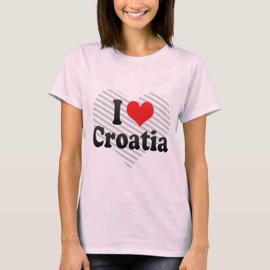 I Liebe Kroatien T-Shirt (Vorderseite)