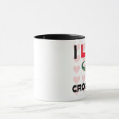 I Liebe-Krokodile Tasse (Zentrum)
