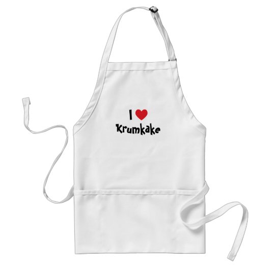 I Liebe Krumkake Schürze (Vorne)