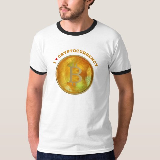 I Liebe Kryptowährung T-Shirt (Vorderseite)