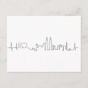 I Liebe Kuala Lumpur (ecg style) Souvenir Postkarte