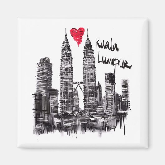 I Liebe Kuala Lumpur Magnet (Vorne)
