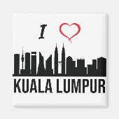 I Liebe Kuala Lumpur Skyline Malaysische Kultur Magnet (Vorne)
