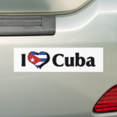 I Liebe Kuba-Flagge Autoaufkleber (Auf Auto)