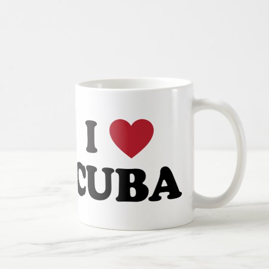 I Liebe Kuba Kaffeetasse (Rechts)