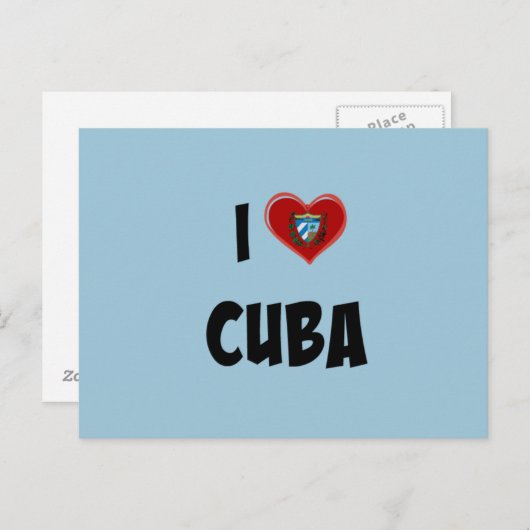 I Liebe Kuba Postkarte (Vorne/Hinten)