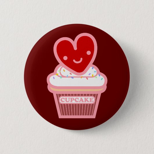 I Liebe-Kuchen-Knopf Button (Vorderseite)