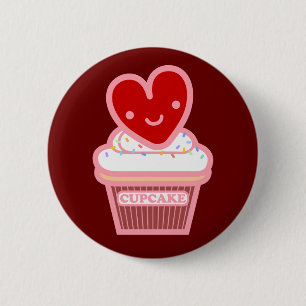 I Liebe-Kuchen-Knopf Button