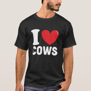 I Liebe Kühe, Bestes Kuhliebling Geschenk T-Shirt