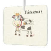 I Liebe Kühe für den Friseurbetrieb Autolufterfrischer (Links)