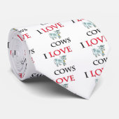 I Liebe-Kühe Krawatte (Gerollt)